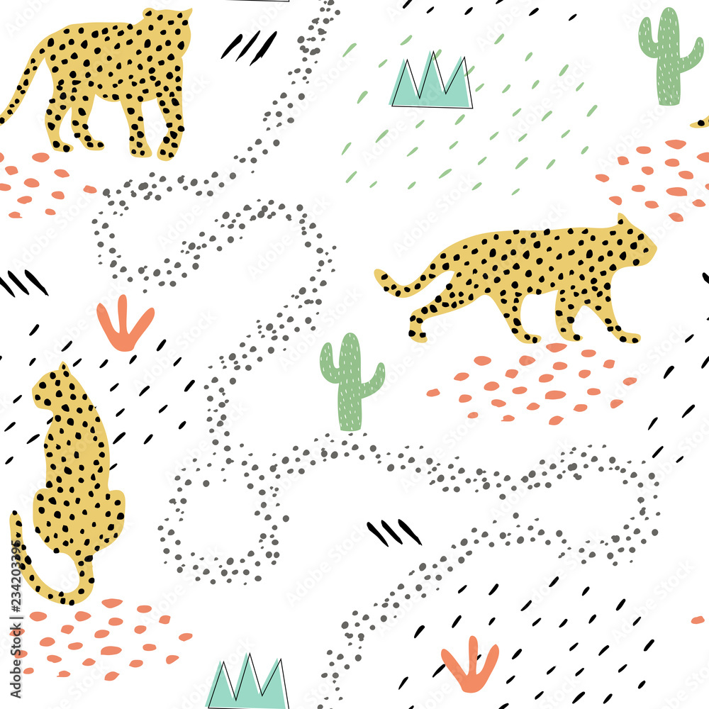 Minimalist wild circles with spots