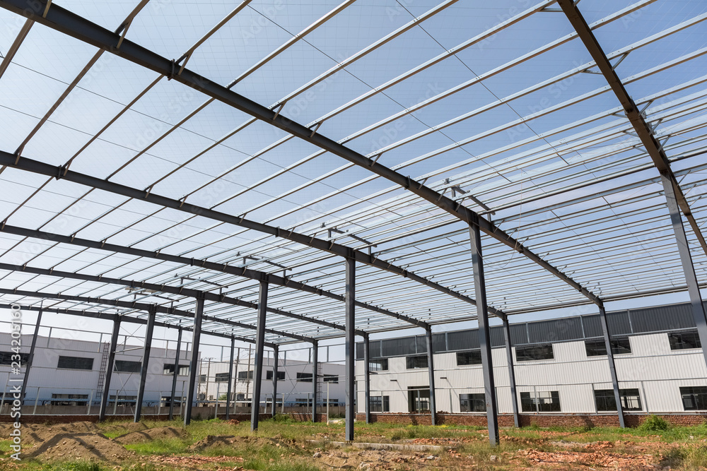 steel structure factory building construction
