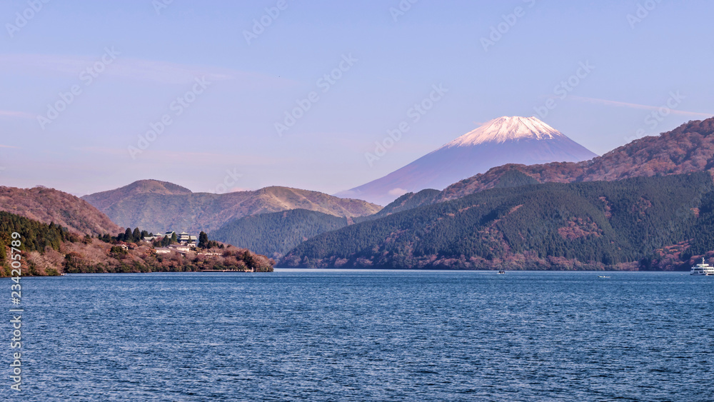 Mount Hakone and Mount Fuji