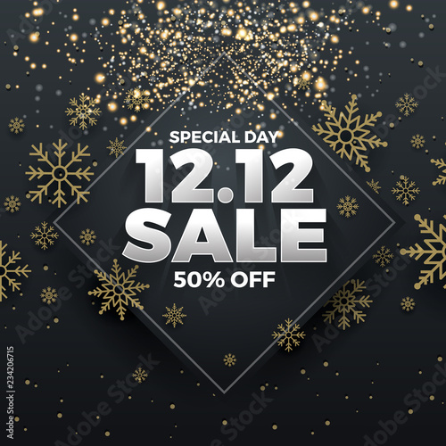 12.12 Shopping day sale banner background