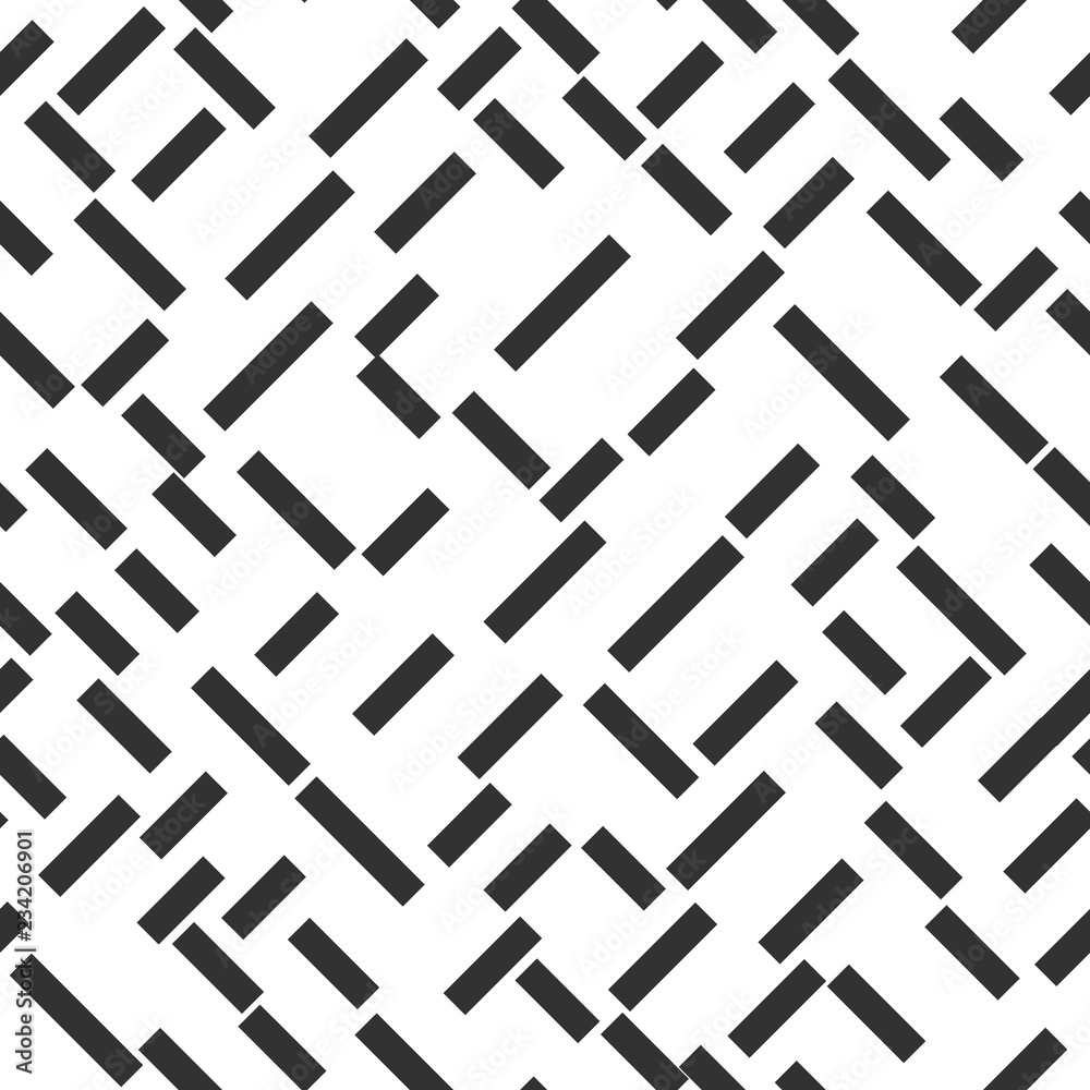 Abstract shapes vector seamless pattern on white