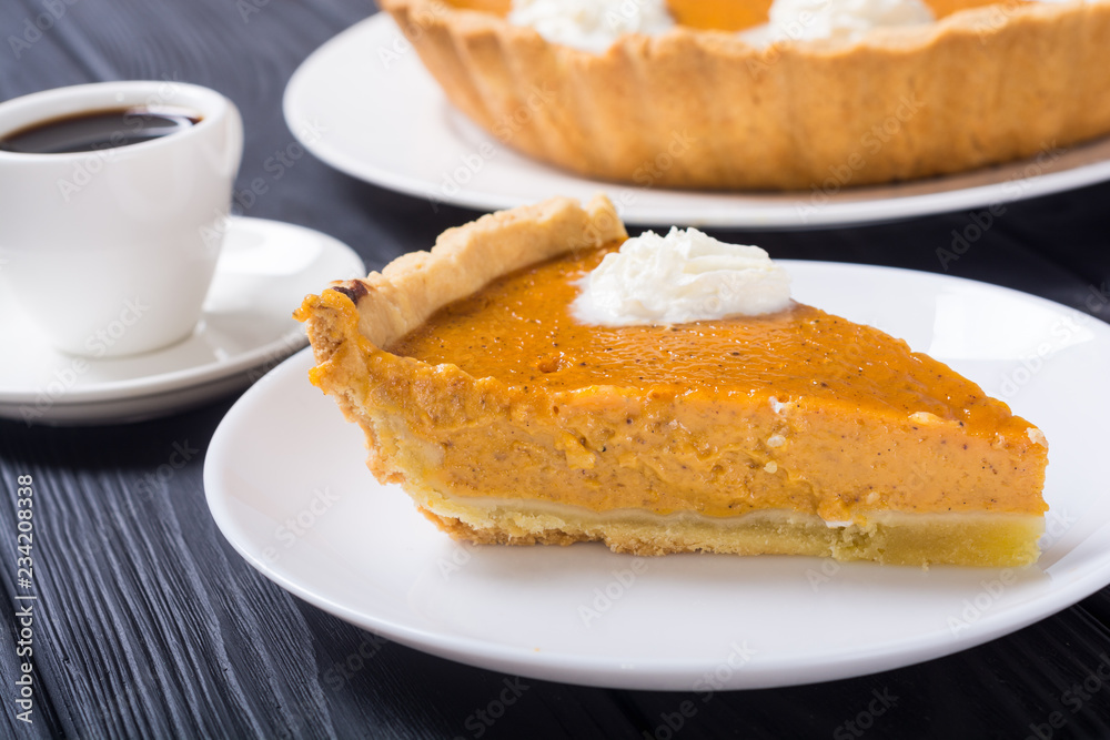 Homemade american traditional pumpkin pie Homemade american traditional pumpkin pie