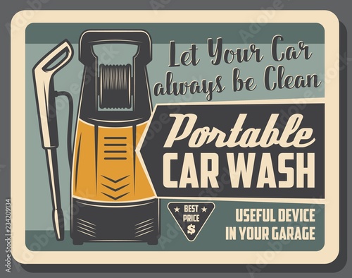 Car wash device, service and maintenance