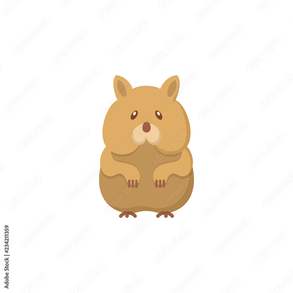 Hamster flat icon. Hamster flat icon.