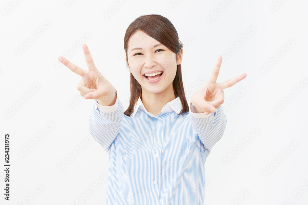 女性 ビジネス ピース 女性 ビジネス ピース