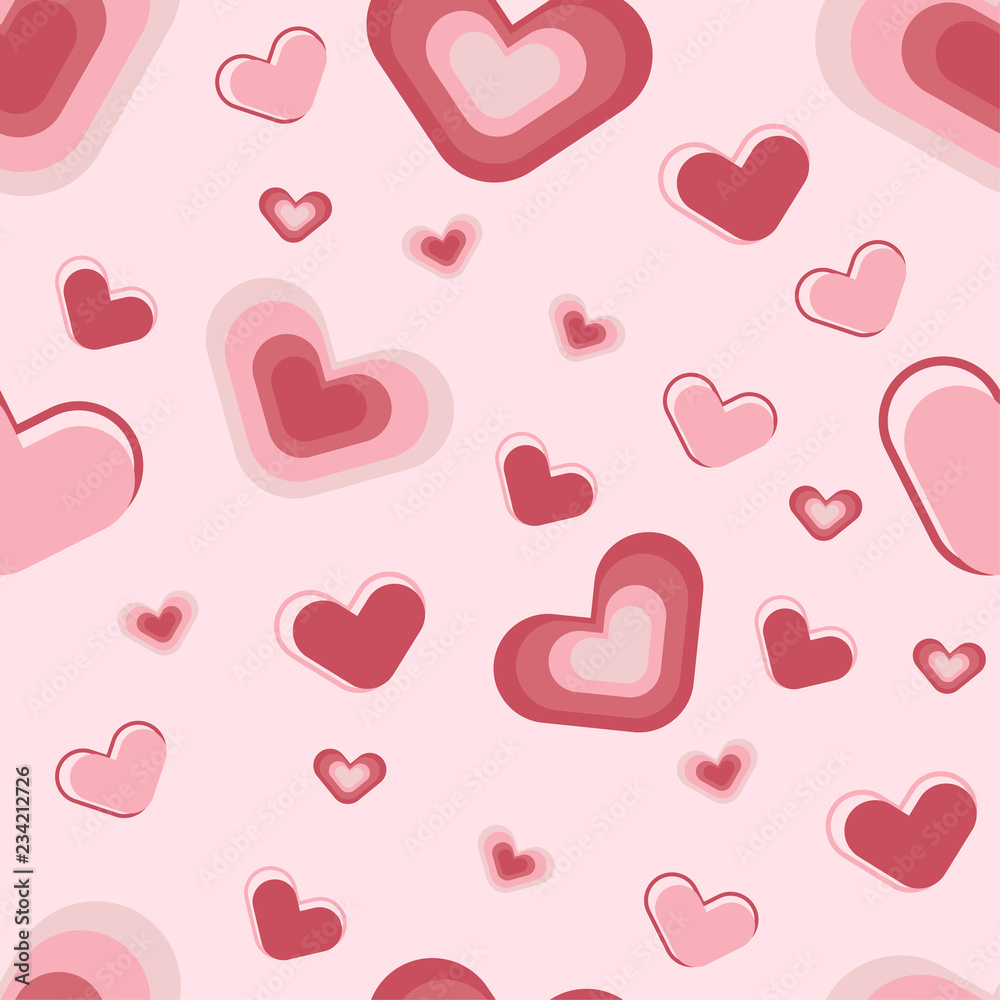 Heart pattern seamless background