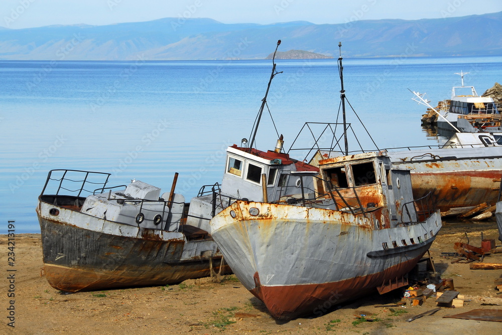 Cemetery of old ships.