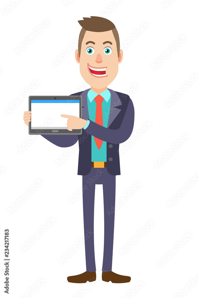 Businessman using tablet PC Businessman using tablet PC