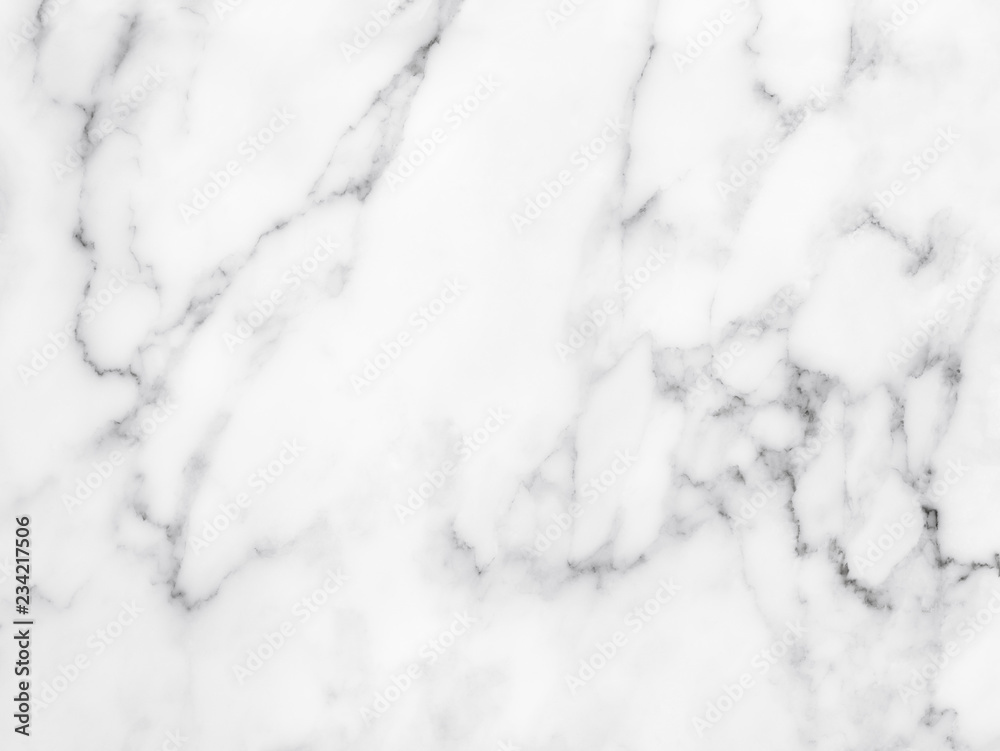 White marble texture with natural pattern for background