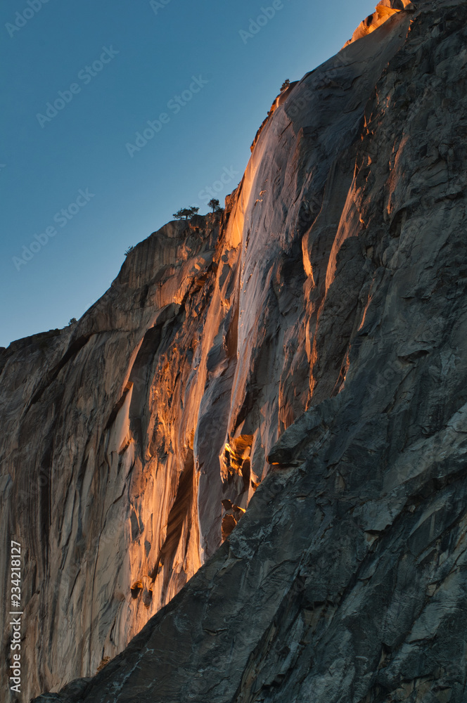 Horsetail fall in Yosemite