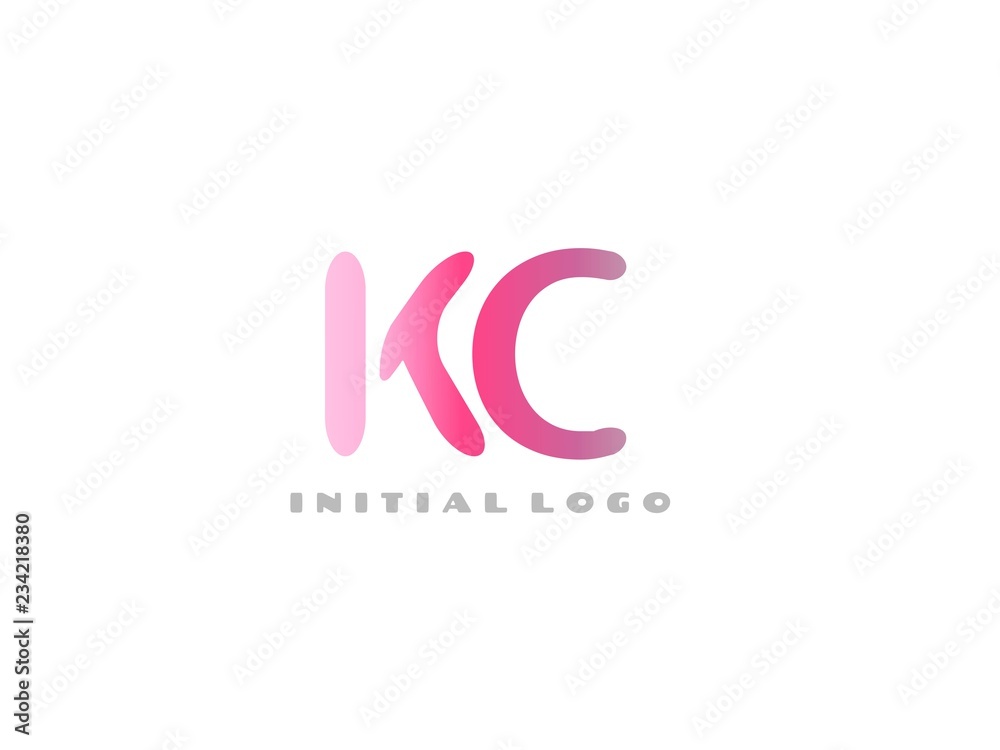 KC Initial Logo for your startup venture