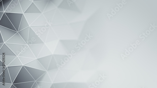 White triangulated polygona...