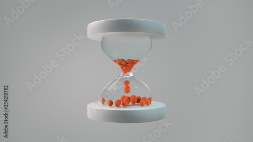 Simple trendy hourglass 3D ...