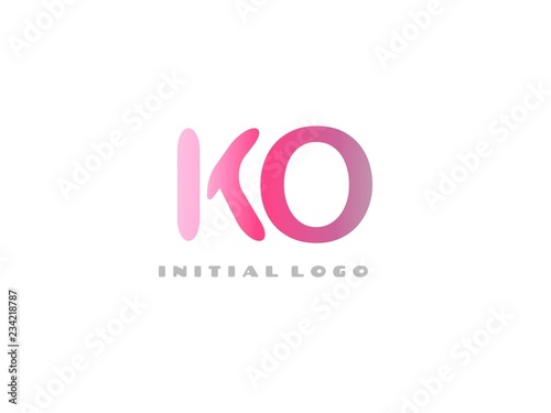KO Initial Logo for your startup venture