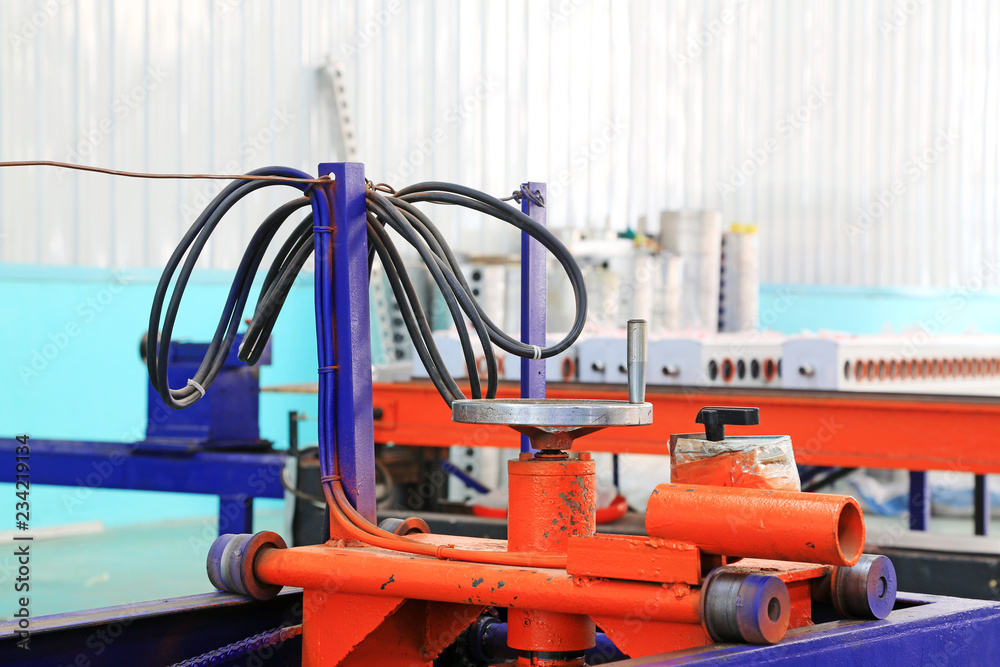 production equipment in a manufacturing factory production equipment in a manufacturing factory