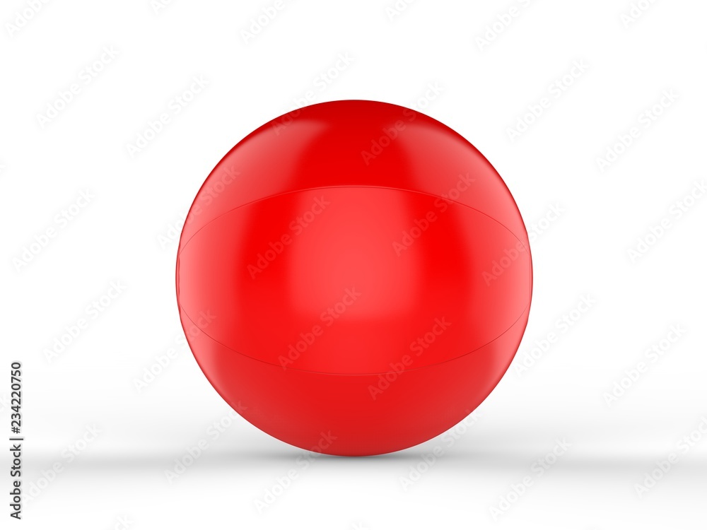 Blank beach ball for branding. 3d render illustration. Blank beach ball for branding. 3d render illustration.