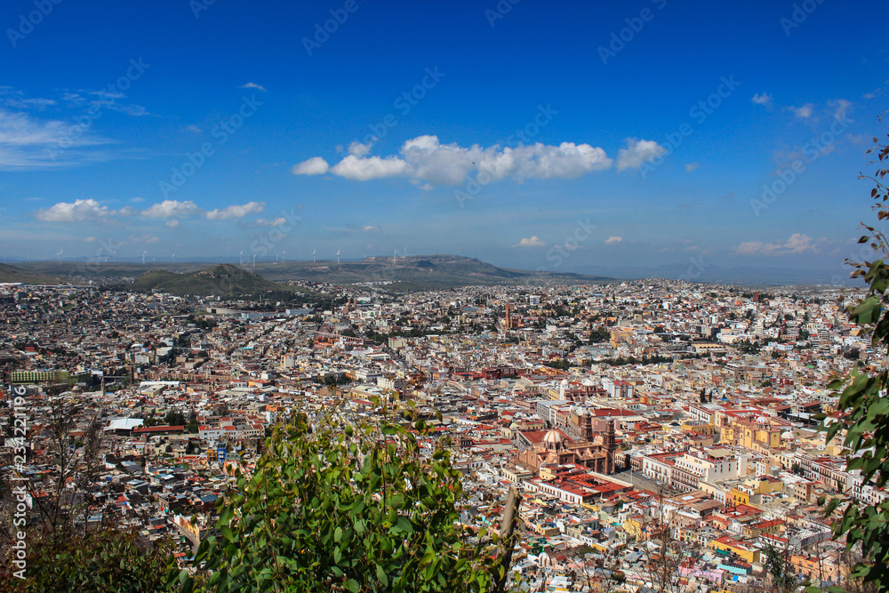 Foto panóramica de Zacatecas. Pueblo mágico México.