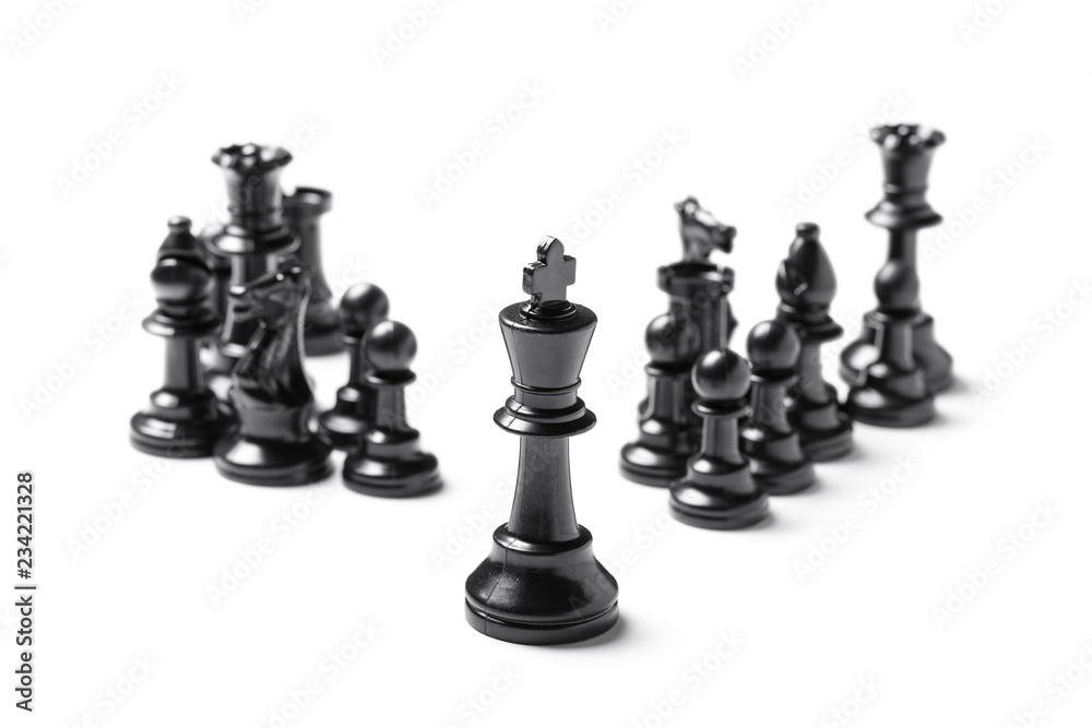 Chess isolated on white background