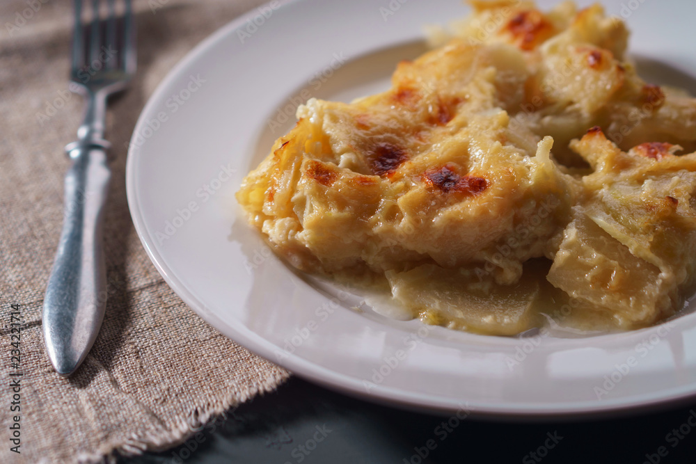 fresh and ruddy kohlrabi casserole