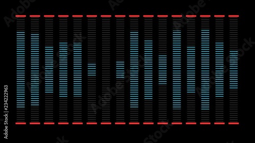 Moving waveform. Abstract animation