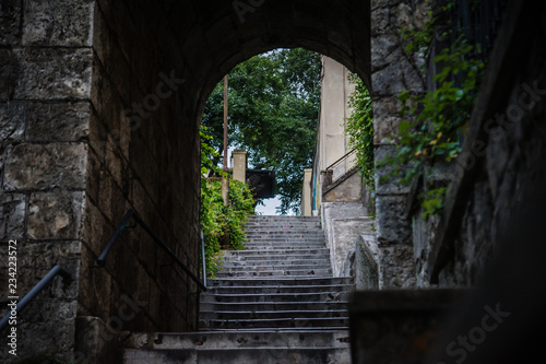 City steps which lead to old town