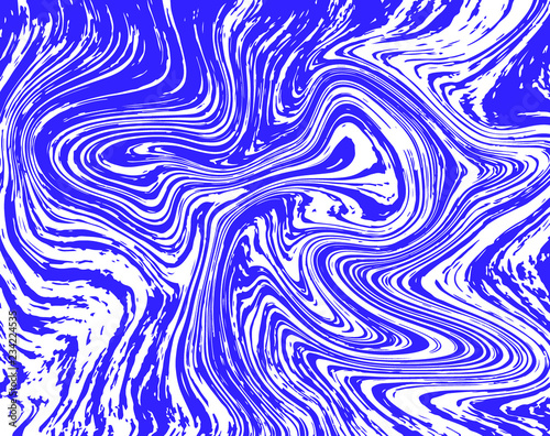 Blue marble texture. Vector illustration marbling background