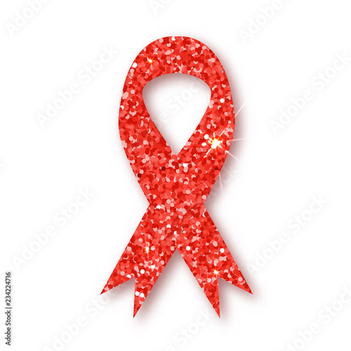 World AIDS day. Awareness. Medical sign. Vector icon.