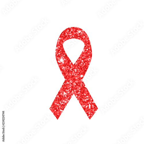 World AIDS day. Awareness. Medical sign. Vector icon.