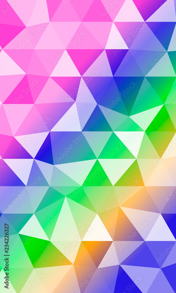 Fototapeta premium Color polygonal vector illustration. Design for your business. Geometric background