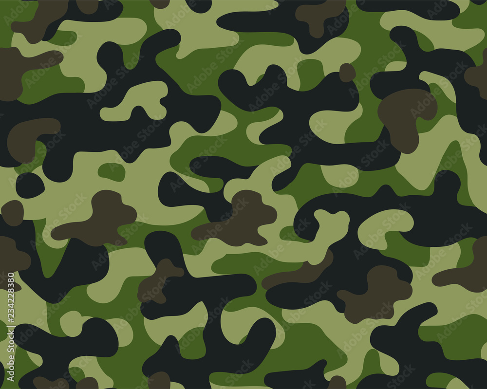 Fototapeta premium Seamless Classic Camouflage