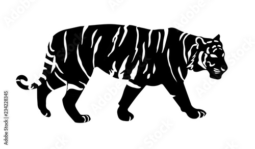 tiger silhouette 2