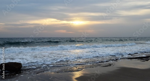 Cyprus Mediterranean sunrise sea