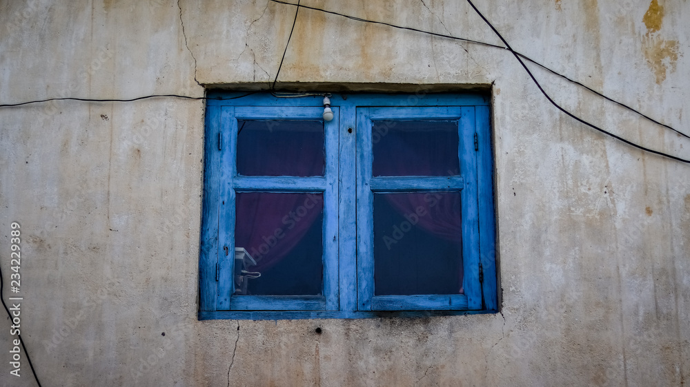 Closed old vintage looking window