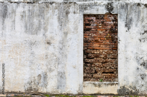 Anciant wall design background, design old cement wall photo