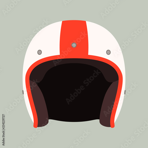 classic helmet motorcyclist, vector illustration.flat style, photo
