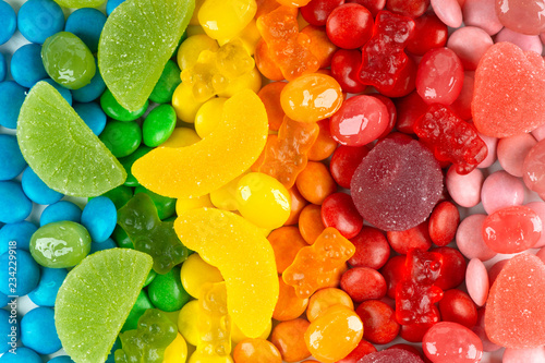 Fotografía Background of mixed colorful candies