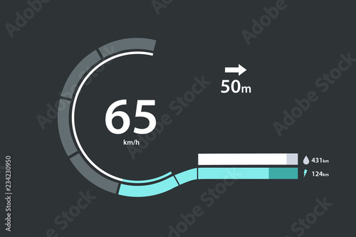 Car speedometer. Realistic car speedometer interface. Dashboard panel for transport.web download speed sign