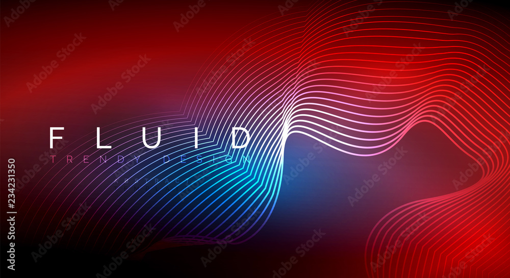 Digital flowing wave particles abstract background Digital flowing wave particles abstract background
