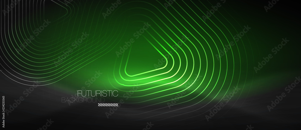 Dark black abstract background with neon colors and lines Dark black abstract background with neon colors and lines