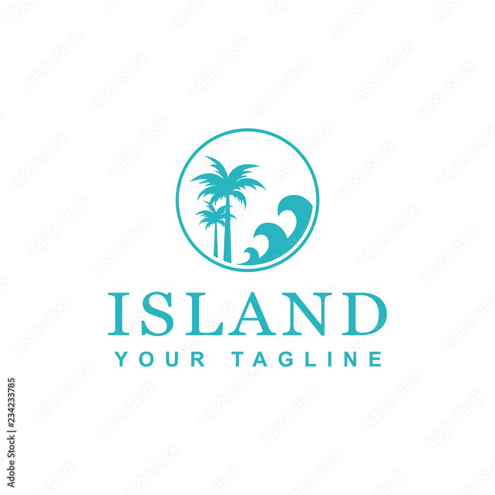 beach logo design beach logo design