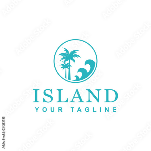 beach logo design