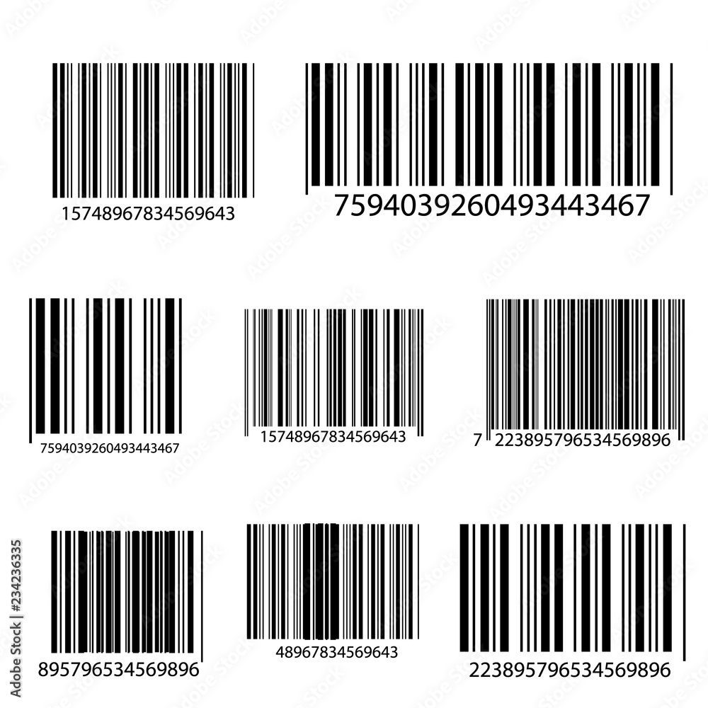Barcode isolated on transparent background. Vector icon Barcode isolated on transparent background. Vector icon