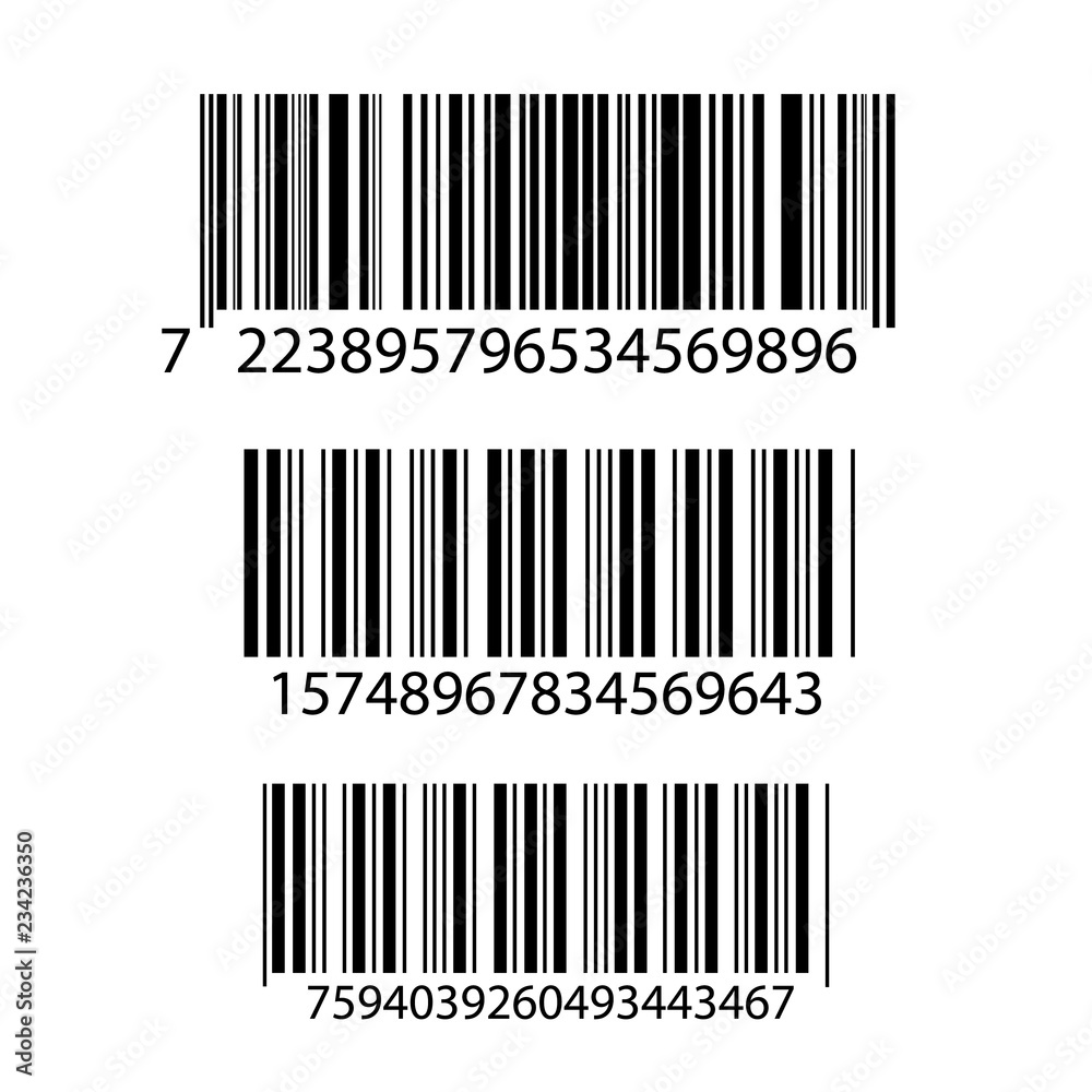Realistic bar code icon. A modern simple flat barcode. Marketing, the concept of the Internet. Realistic bar code icon. A modern simple flat barcode. Marketing, the concept of the Internet.