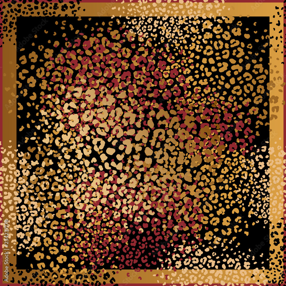 Print with Leopard fur spots. Print with Leopard fur spots.