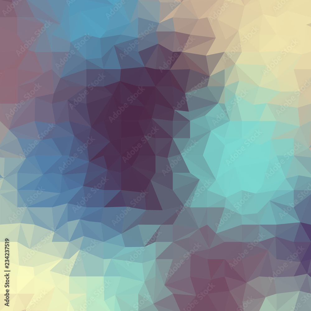 Geometric polygonal pattern of a cubes in low poly style.