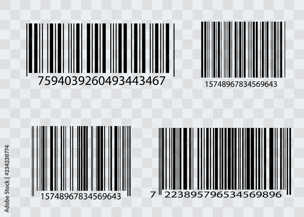 Realistic bar code icon. A modern simple flat barcode. Marketing, the concept of the Internet. Realistic bar code icon. A modern simple flat barcode. Marketing, the concept of the Internet.