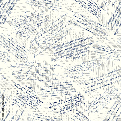 Vintage inscriptions pattern