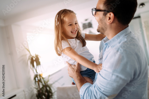 Fotografia Happy family having fun time at home