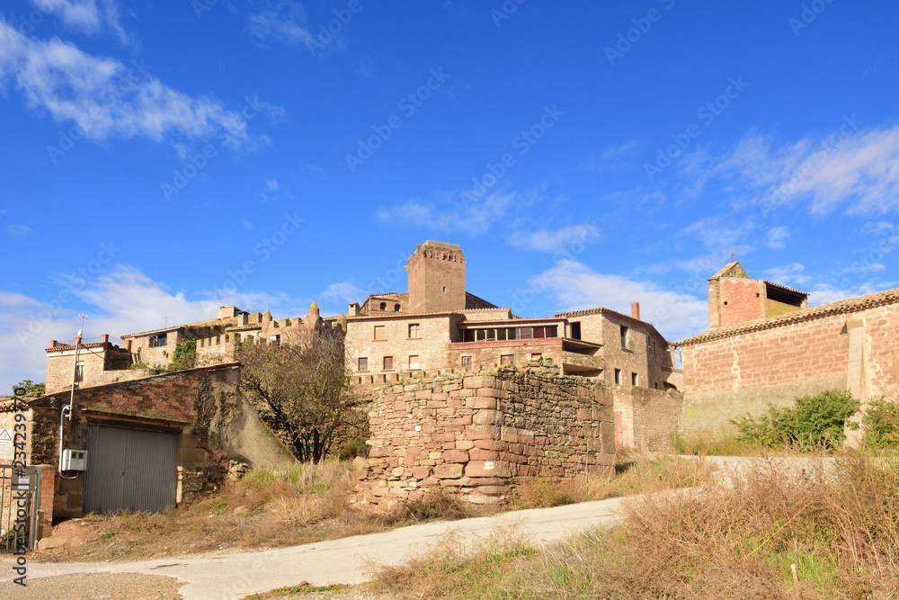 village of L Arenyo, La Segarra, LLeida province, Catalonia, Spain
