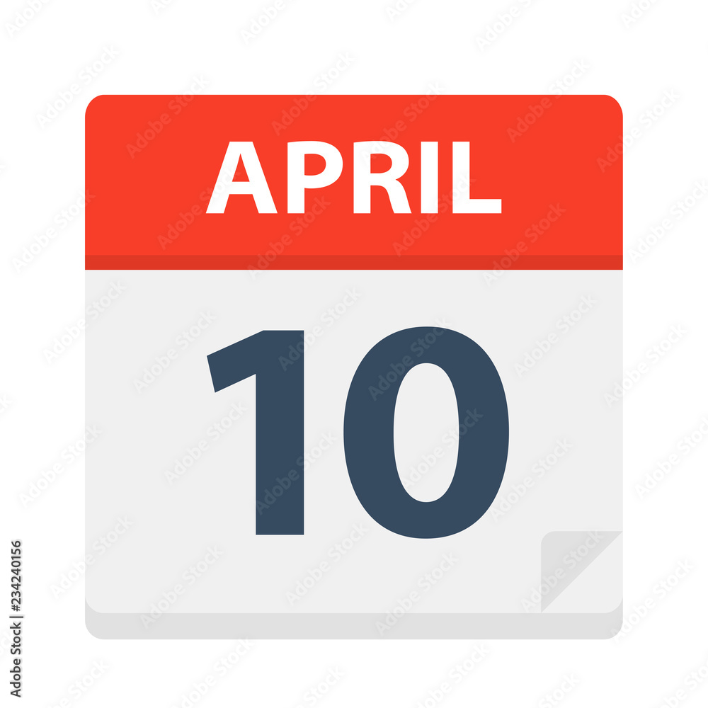 April 10 - Calendar Icon April 10 - Calendar Icon